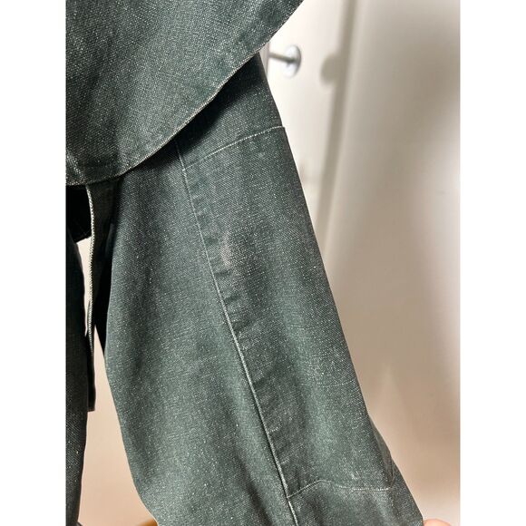 Australian Outback Collection Canvas Duster Jacket Trench Coat Size XL Green - Picture 7 of 11